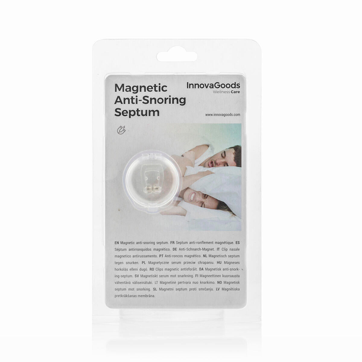 Dilatador Nasal Magnético Antirronquidos – Respira Mejor, Reduce los Ronquidos y Duerme Profundamente Toda la Noche | Silicona Ergonómica Reutilizable | Mejora el Flujo de Aire y Alivia la Congestión Nasal
