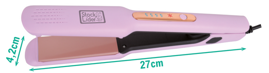 Prancha Alisadora de Cabelo Profissional con Placas de Cerámica – Alisado Perfecto y Brillo Natural en Minutos | 4 Niveles de Temperatura 160°–220° | Calentamiento Rápido | Cable Giratorio 360°