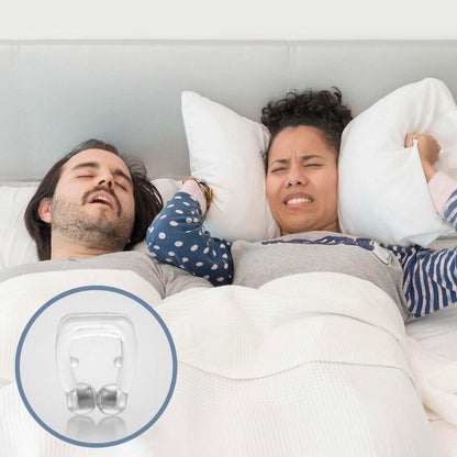 Dilatador Nasal Magnético Antirronquidos – Respira Mejor, Reduce los Ronquidos y Duerme Profundamente Toda la Noche | Silicona Ergonómica Reutilizable | Mejora el Flujo de Aire y Alivia la Congestión Nasal