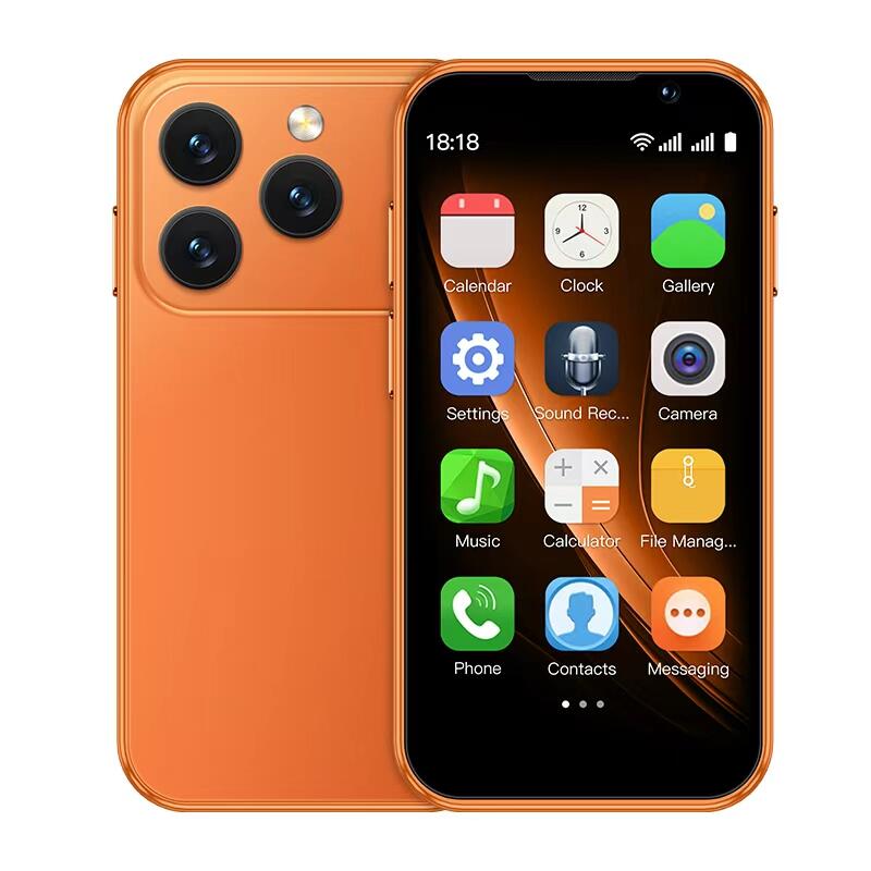 Mini Smartphone 3G Compacto 3.0" Dual SIM – Android MTK6580 Quad-Core, 2GB RAM + 16GB ROM, WiFi, Bluetooth, Cámara Dual, Pantalla Táctil, Ultraligero y Portátil con Batería de 900 mAh