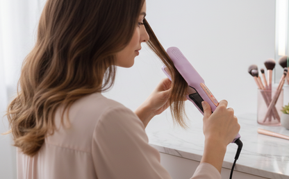 Prancha Alisadora de Cabelo Profissional con Placas de Cerámica – Alisado Perfecto y Brillo Natural en Minutos | 4 Niveles de Temperatura 160°–220° | Calentamiento Rápido | Cable Giratorio 360°